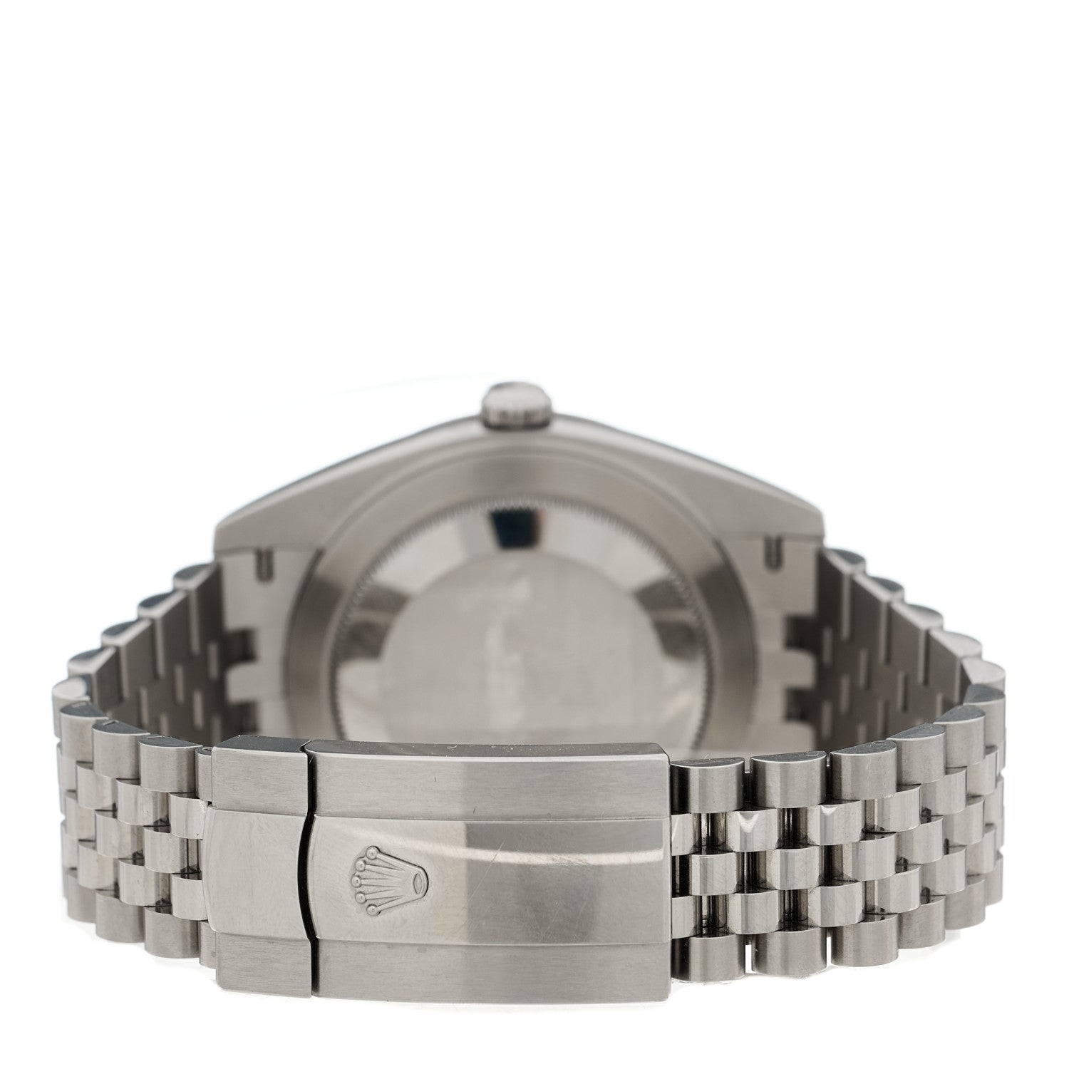 Rolex Stainless Steel 18K White Gold Diamond 41mm Oyster Perpetual Datejust Watch Bright Blue 126334 3 of 5
