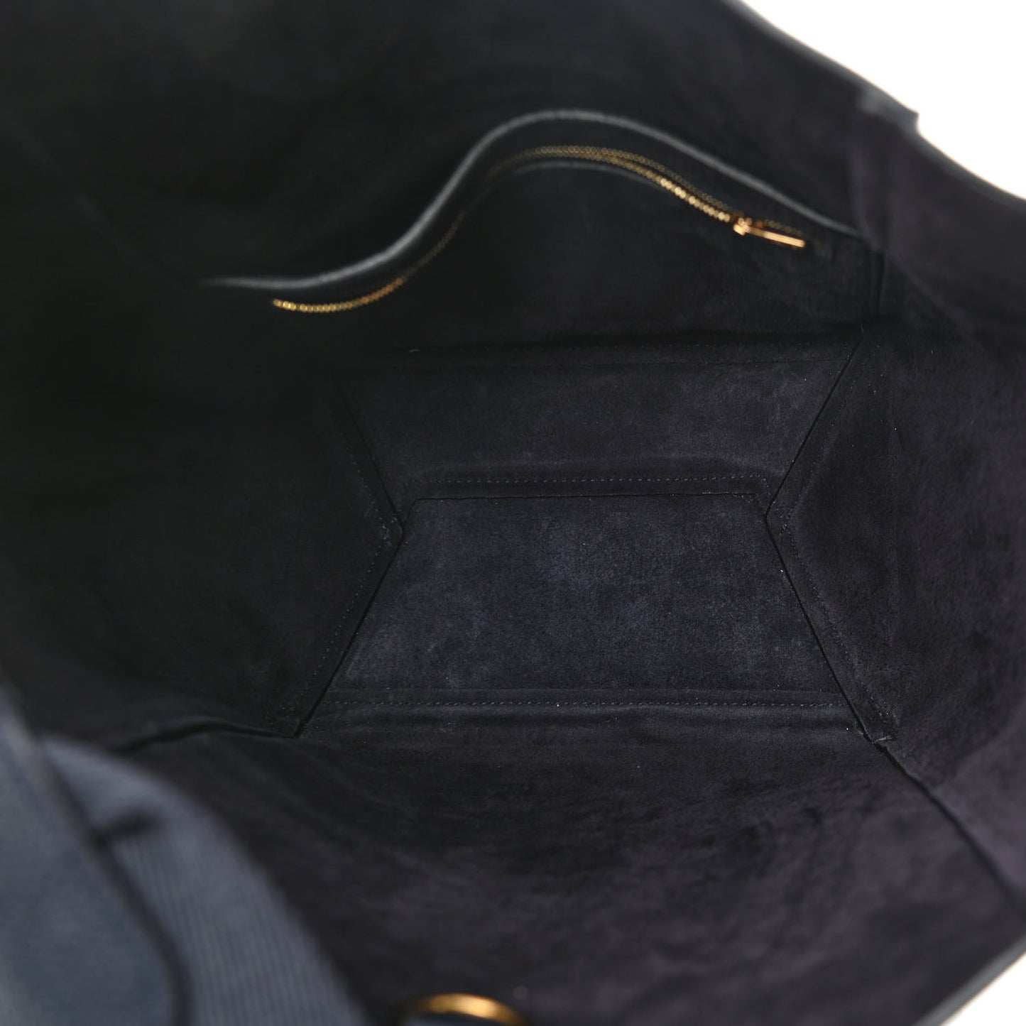 Soft Grained Calfskin Sangle Bucket Bag Navy Blue