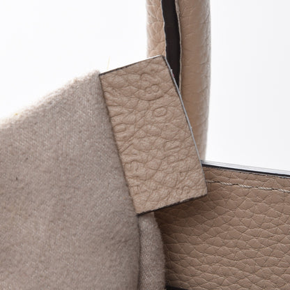 Celine Drummed Calfskin Shoulder Luggage Dune 8 of 8