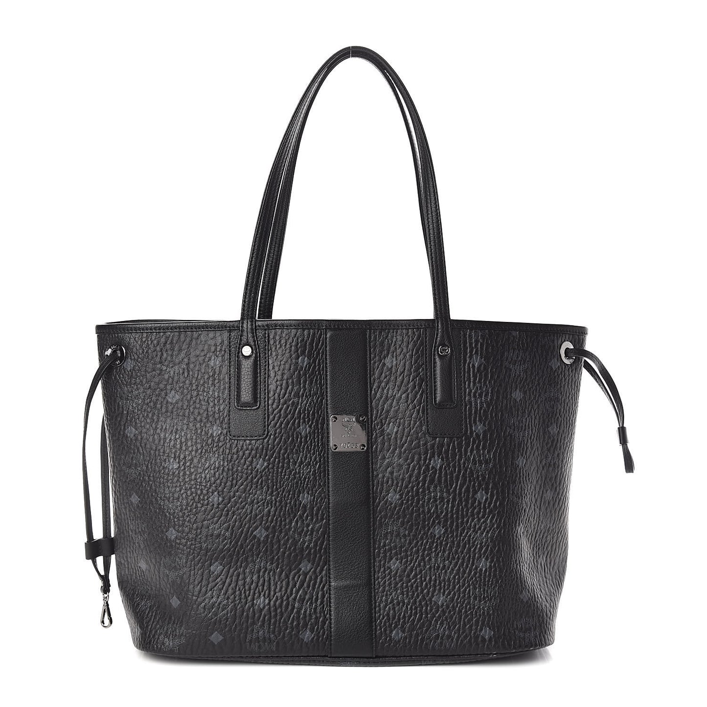 Visetos Medium Liz Reversible Shopper Tote Black