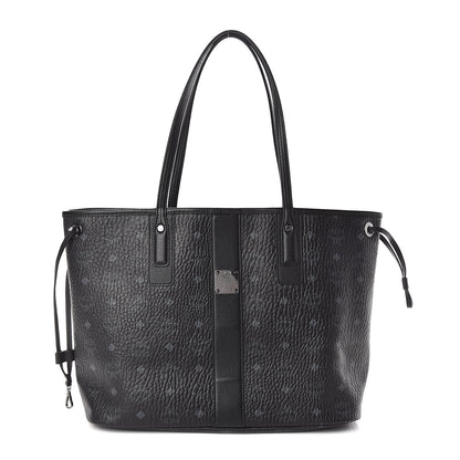 MCM Visetos Medium Liz Reversible Shopper Tote Black 1 of 14