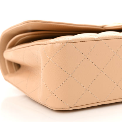 Chanel Caviar Quilted Medium Double Flap Beige 9 of 11