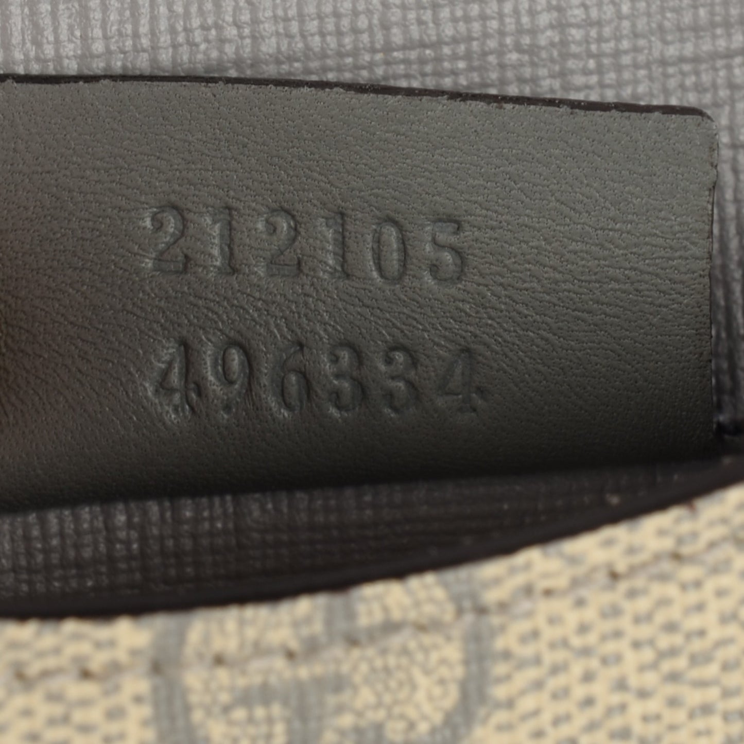 GG Supreme Monogram GG Pierce French Flap Wallet Ecru Grigio