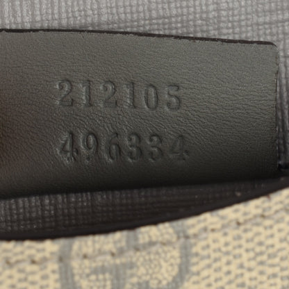 Gucci GG Supreme Monogram GG Pierce French Flap Wallet Ecru Grigio 7 of 7