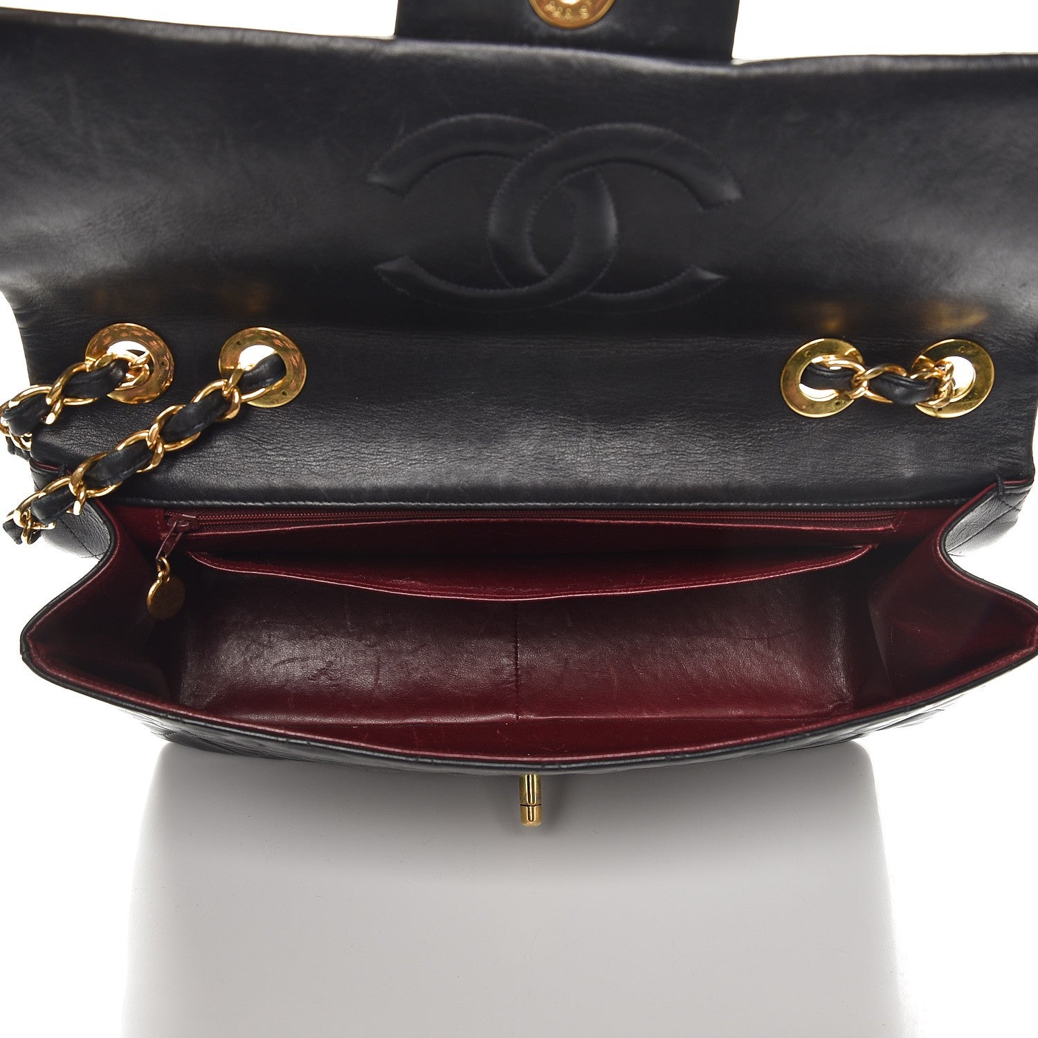 Chanel Lambskin Quilted XL Jumbo Single Flap Black 6 of 11