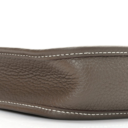 Hermes Taurillon Clemence Amazone Evelyne TPM Etoupe Bleu Indigo 8 of 10