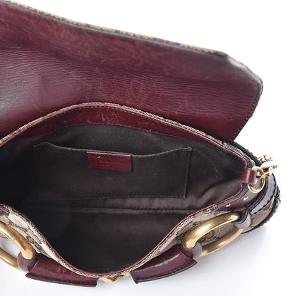 Gucci Monogram Studded Horsebit Clutch 5 of 10