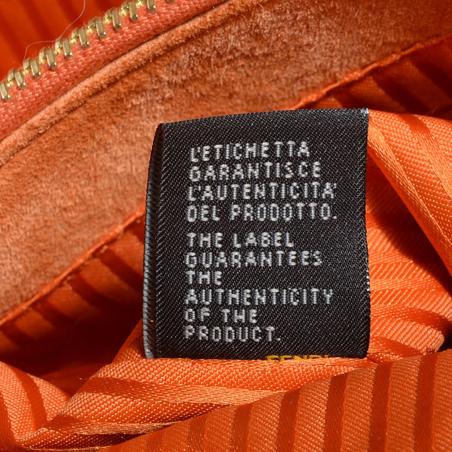 Fendi Vitello Elite Regular 2Jours Tote Arancio 11 of 12