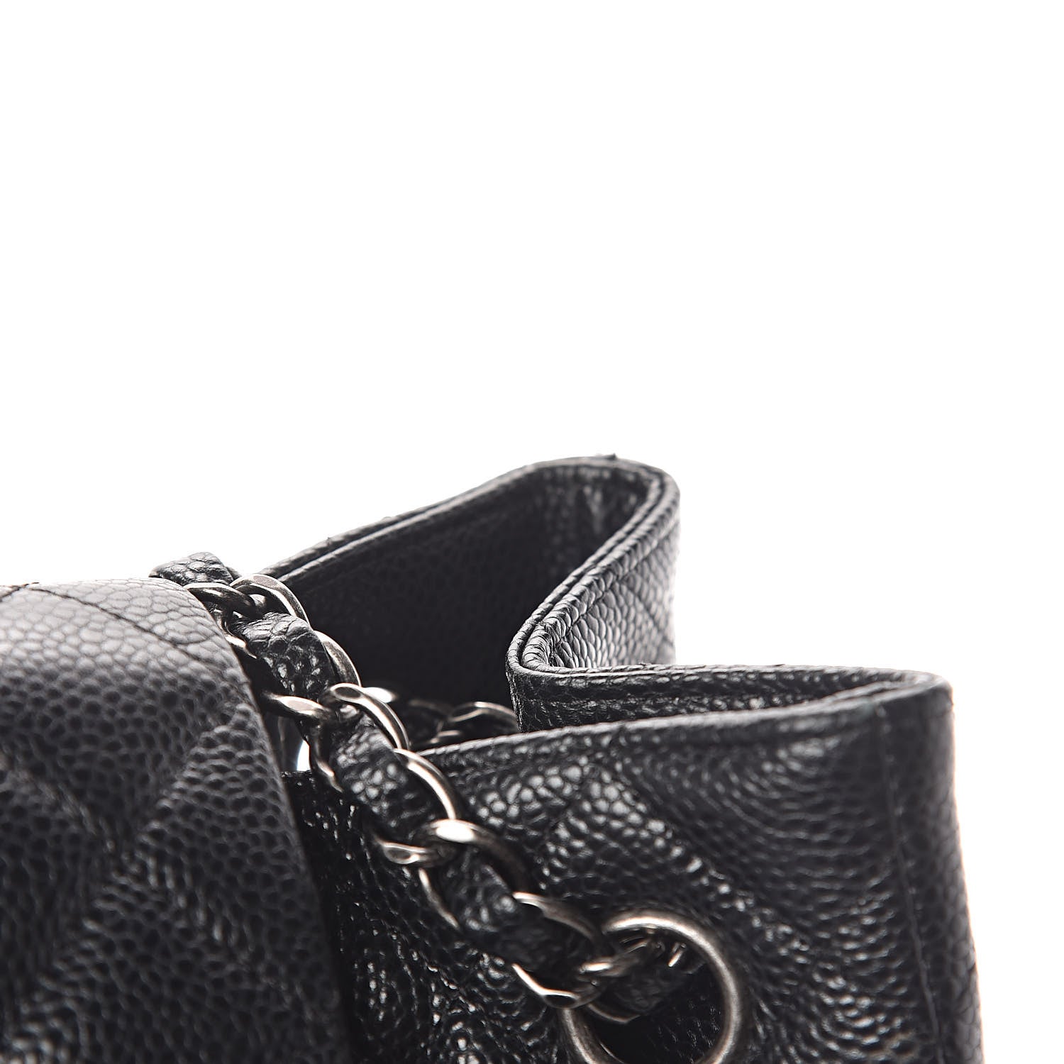 Chanel Caviar Quilted Flap Tote Black 8 of 14