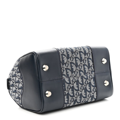 Christian Dior Monogram Boston Navy 4 of 10