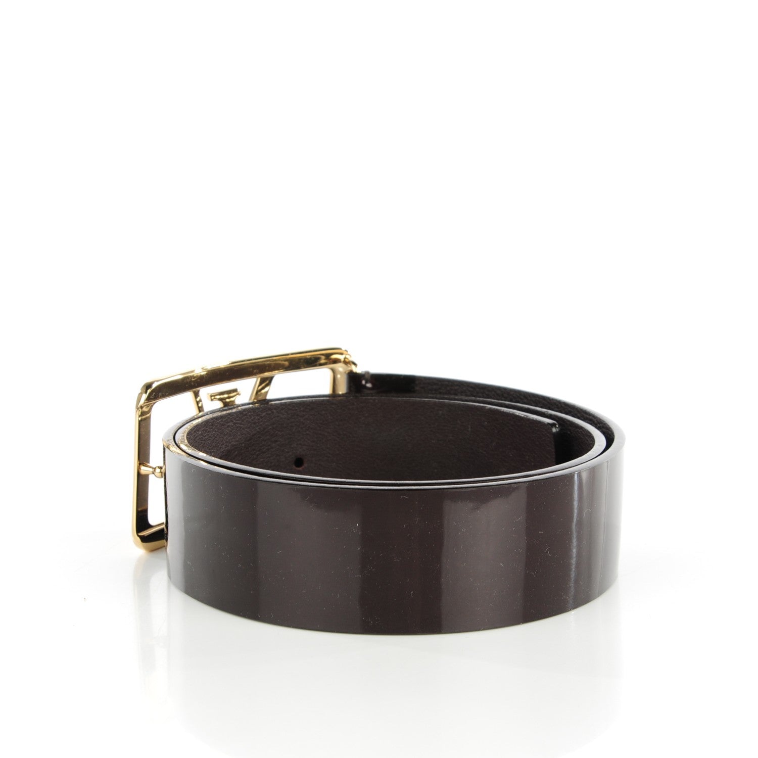 Louis Vuitton Patent LV Frame Belt 85 34 Amarante 4 of 8