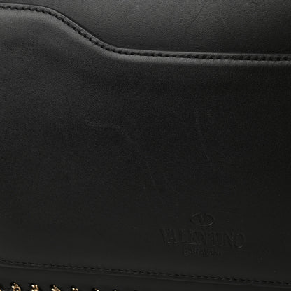 Valentino Garavani Vitello Groumette Small Rockstud Demilune Shoulder Bag 13 of 14