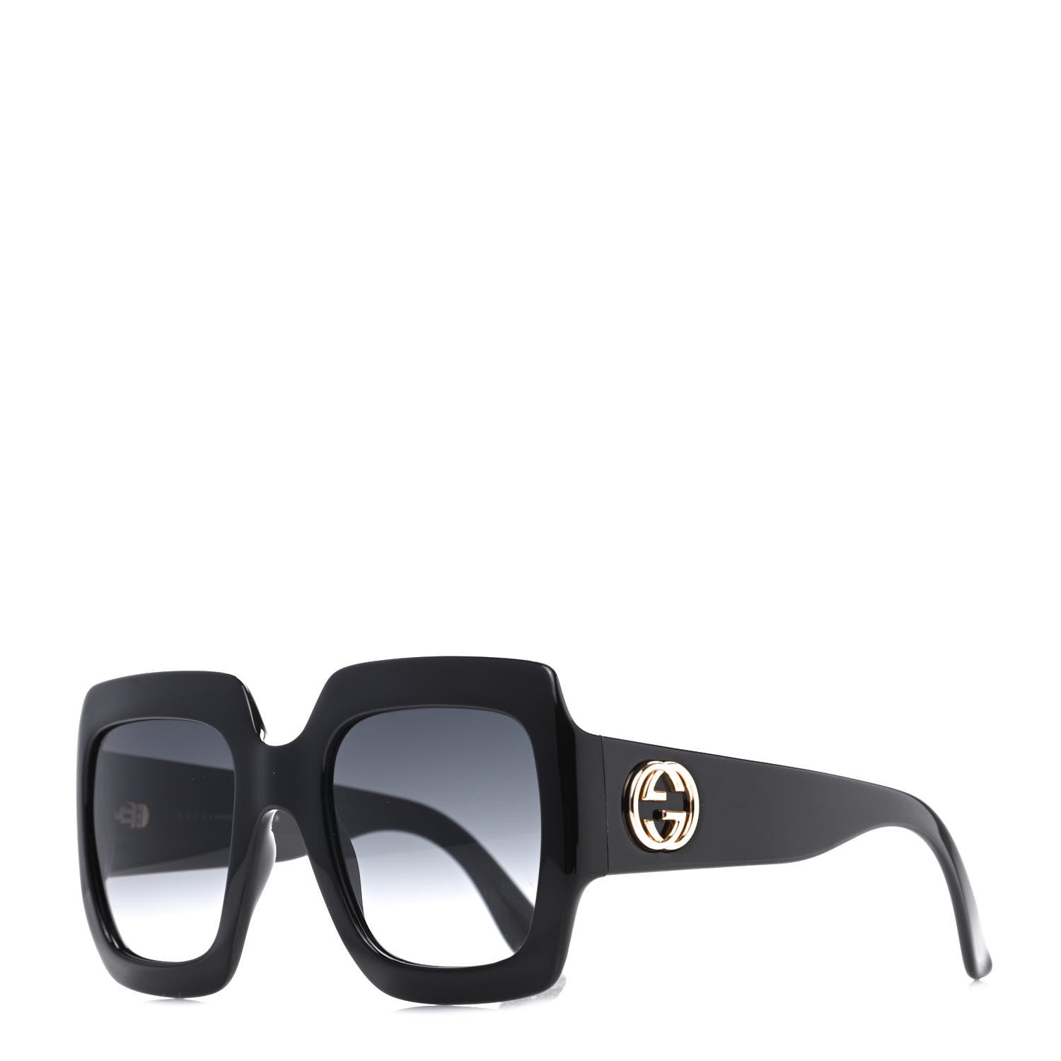 Gucci Acetate Square Frame Sunglasses GG3826S Black 1 of 8