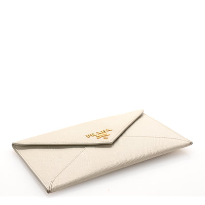 Prada Saffiano Envelope Wallet Talco 4 of 8