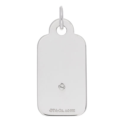 Tiffany Sterling Silver Diamond Yours Truly Charm 3 of 4