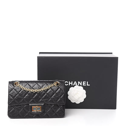 Chanel Aged Calfskin Quilted 2.55 Reissue Mini Flap Black 10 of 10
