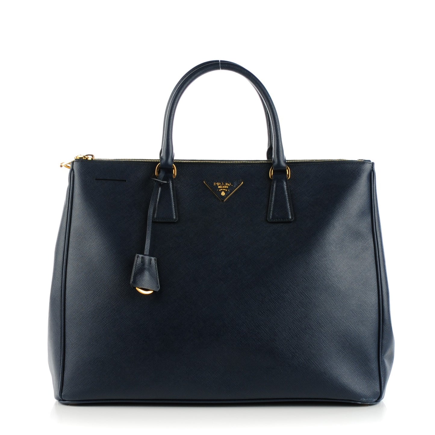 Saffiano Lux Extra Large Galleria Double Zip Tote Baltico