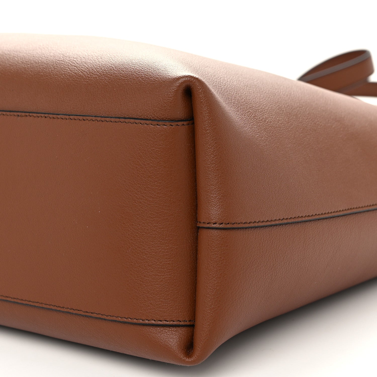 Saint Laurent Calfskin Bold Shopping Tote Brown 11 of 11