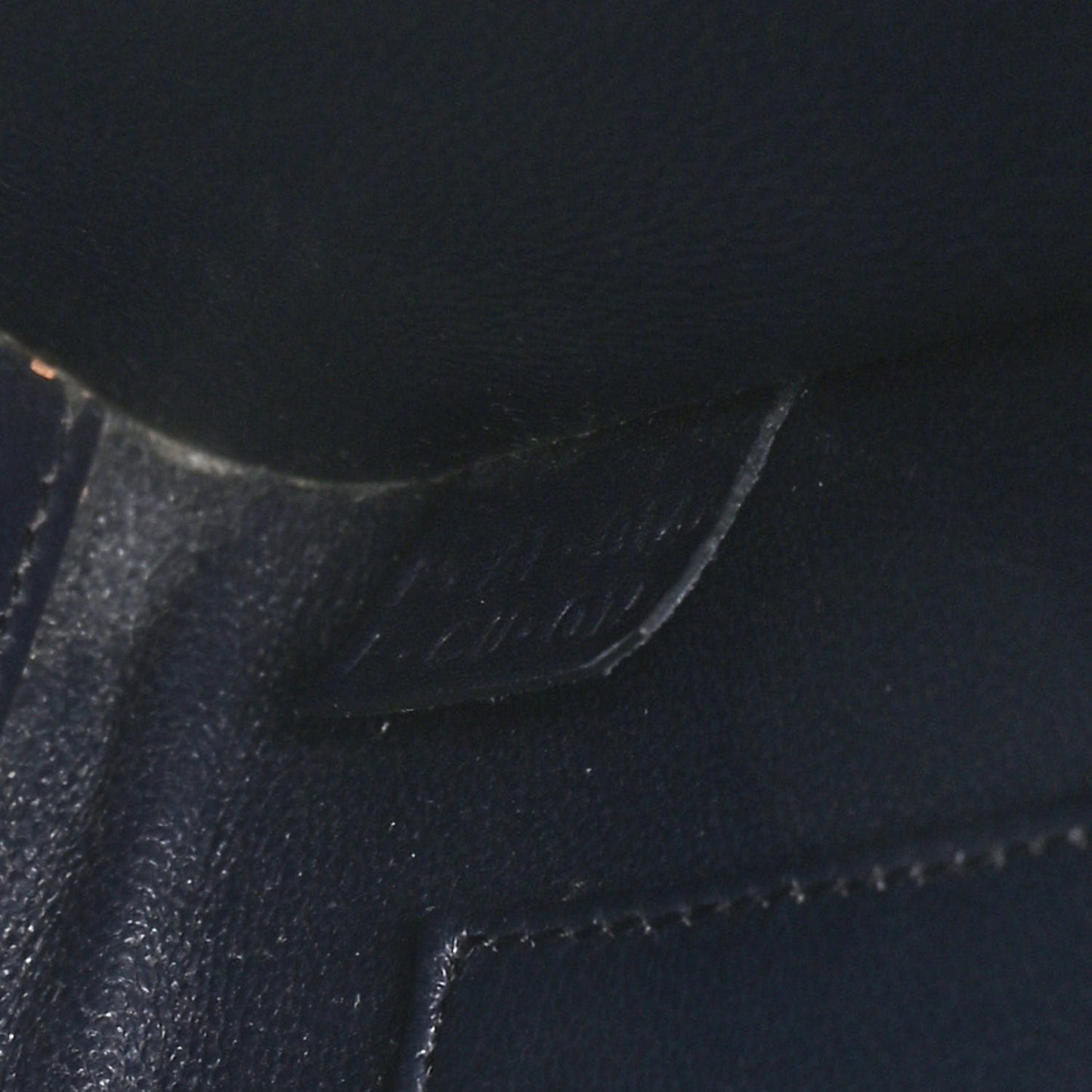 Smooth Calfskin Nano Luggage Navy Blue
