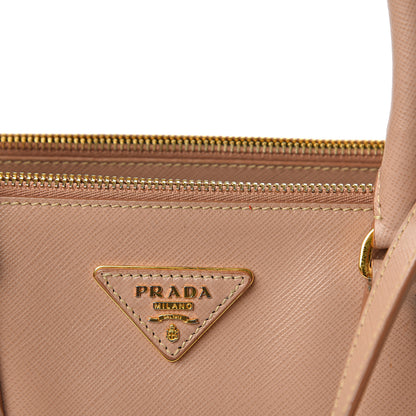 Prada Saffiano Small Galleria Double Zip Tote Cammeo 9 of 15