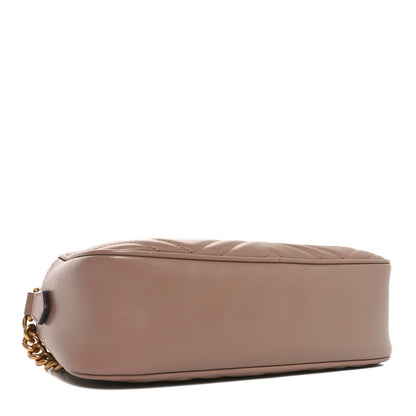 Gucci Calfskin Matelasse Small GG Marmont Chain Shoulder Bag Porcelain Rose 4 of 10