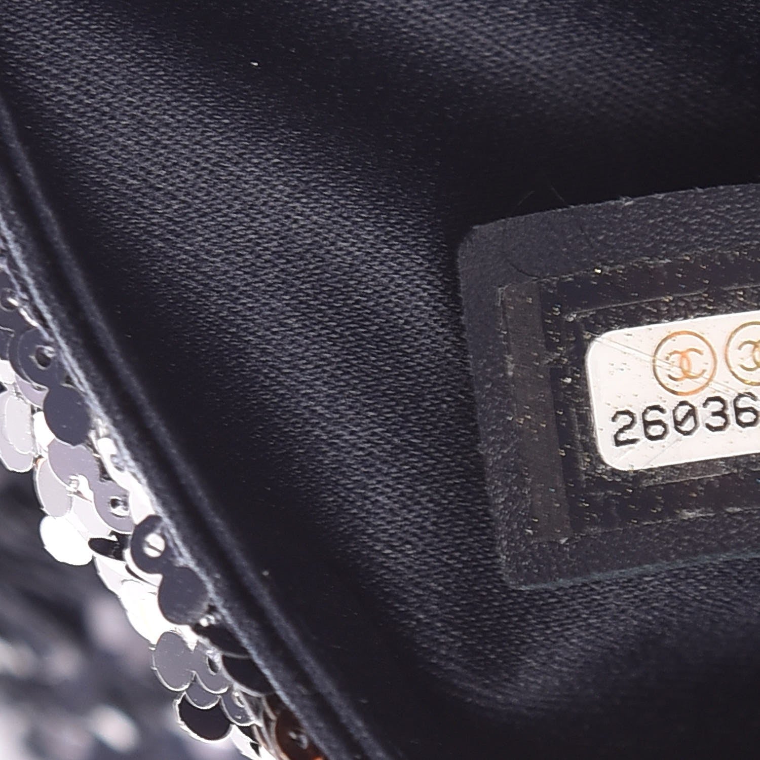 Chanel Sequin Medium Single Flap Bronze Black 7 of 7