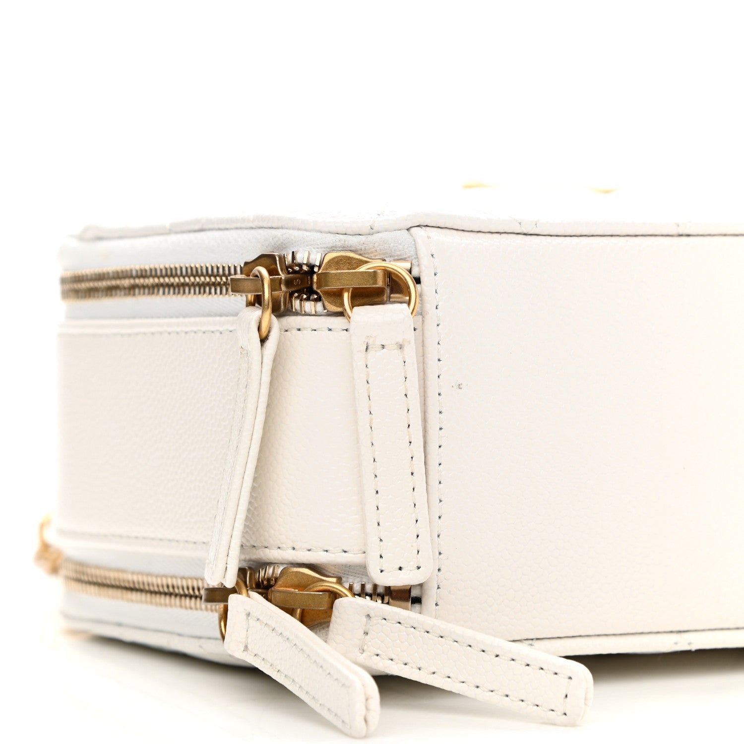 Chanel Caviar Quilted Small Pick Me Up Vanity Case White 9 of 11