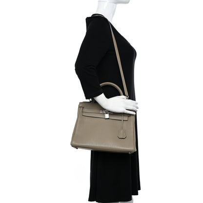 Hermes Taurillon Clemence Kelly Retourne 28 Sauge 2 of 15