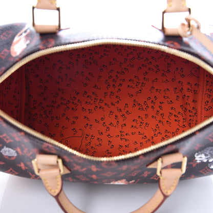 Louis Vuitton Catogram Speedy Bandouliere 30 Marron 6 of 11