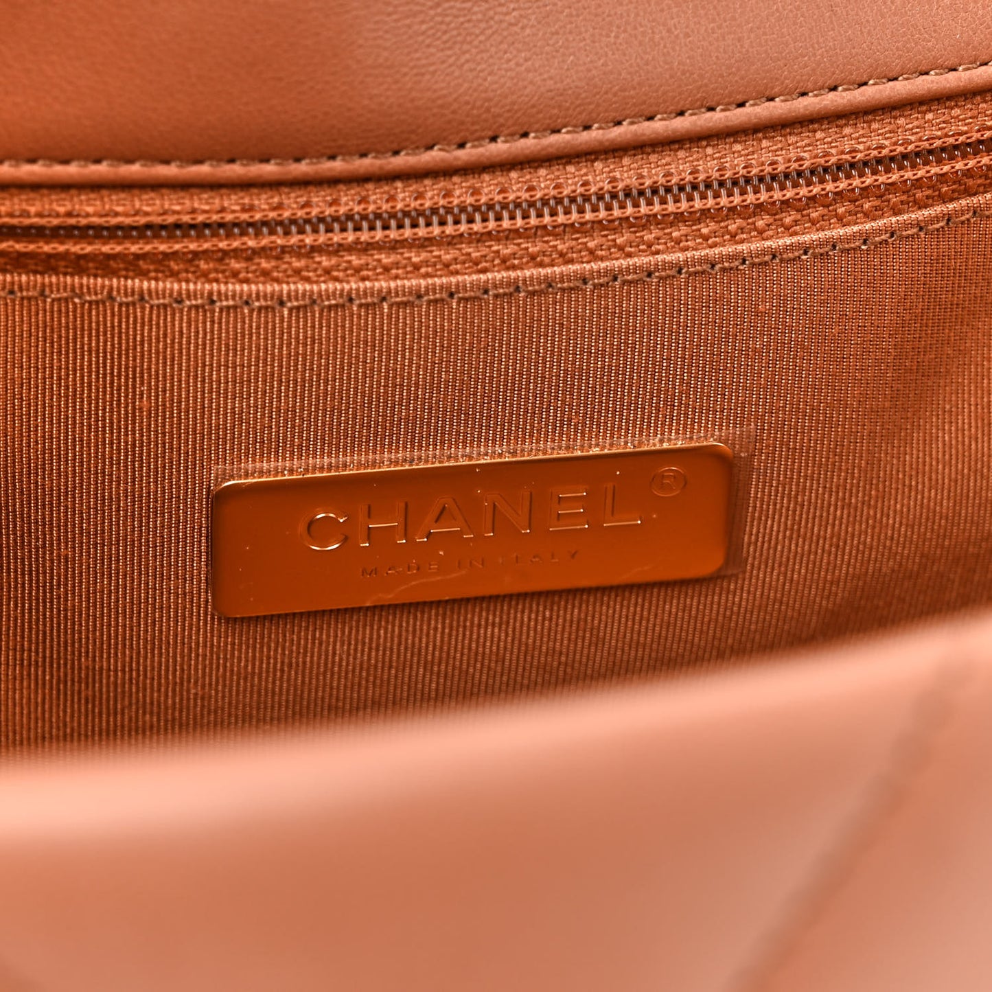 Lambskin Quilted Medium Chanel 19 Flap Brown