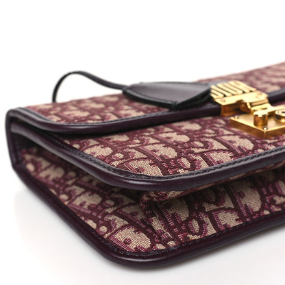Christian Dior Oblique Dioraddict Flap Bag Burgundy 9 of 11