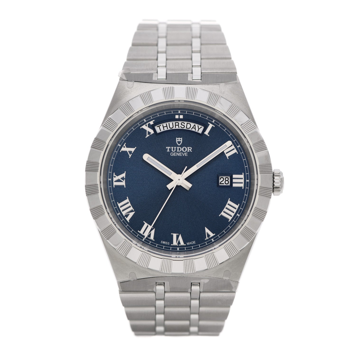 TUDOR Stainless Steel 41mm Royal Automatic Watch Blue 28600 1 of 5