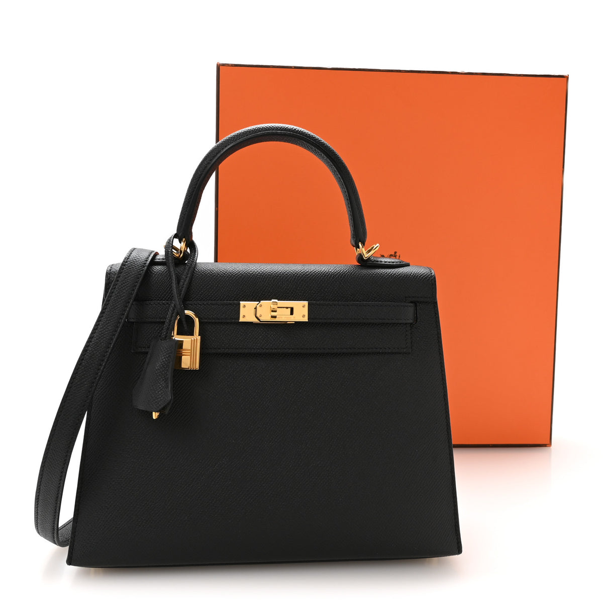 Hermes Epsom Kelly Sellier 25 Black 11 of 11