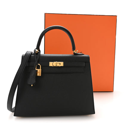 Hermes Epsom Kelly Sellier 25 Black 11 of 11