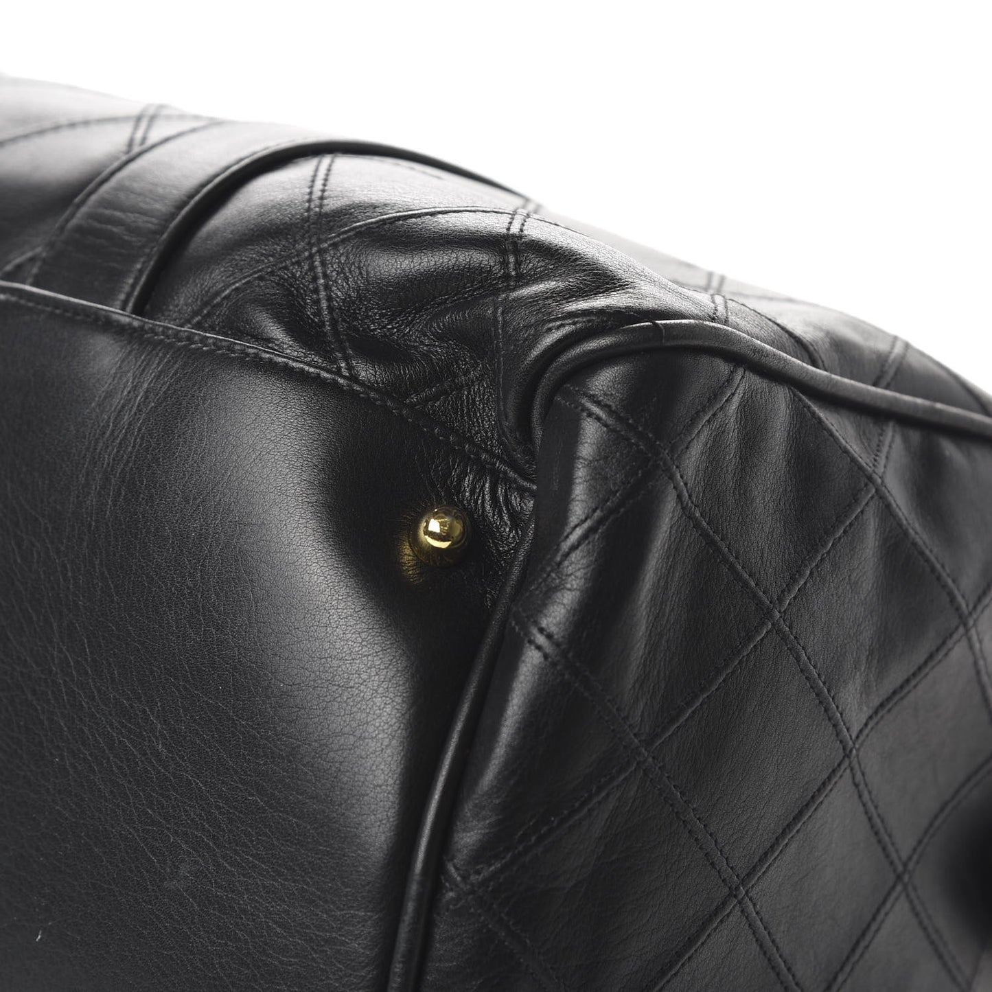 Calfskin Stitched CC Boston Black