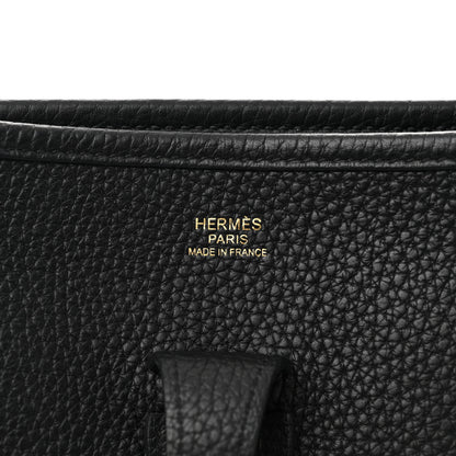 Hermes Taurillon Clemence Evelyne III PM Black 6 of 10
