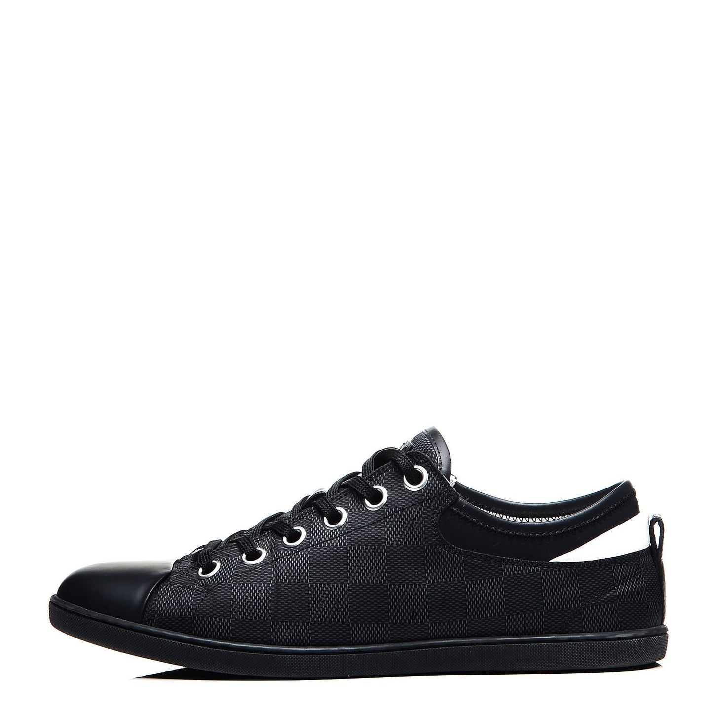 Lambskin Damier Graphite Baseball Sneakers 6 Black