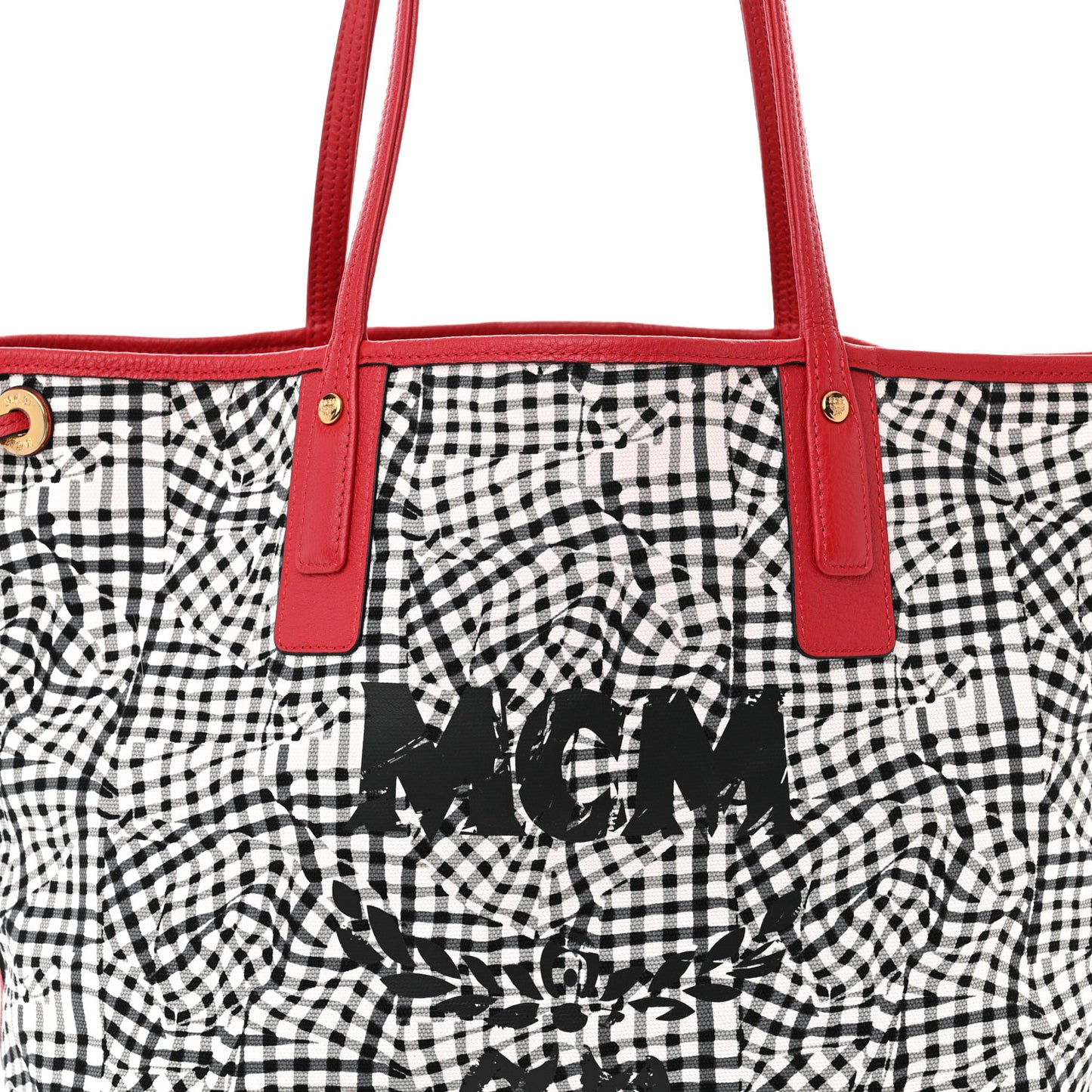Visetos Medium Liz Reversible Shopper Tote Ruby Red