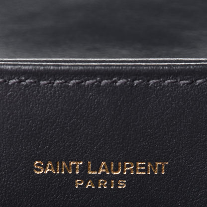 Saint Laurent Calfskin Y Quilted Monogram Medium Loulou Chain Satchel Smog 7 of 11