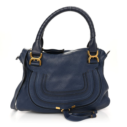 Chloe Calfskin Medium Marcie Satchel Royal 1 of 15