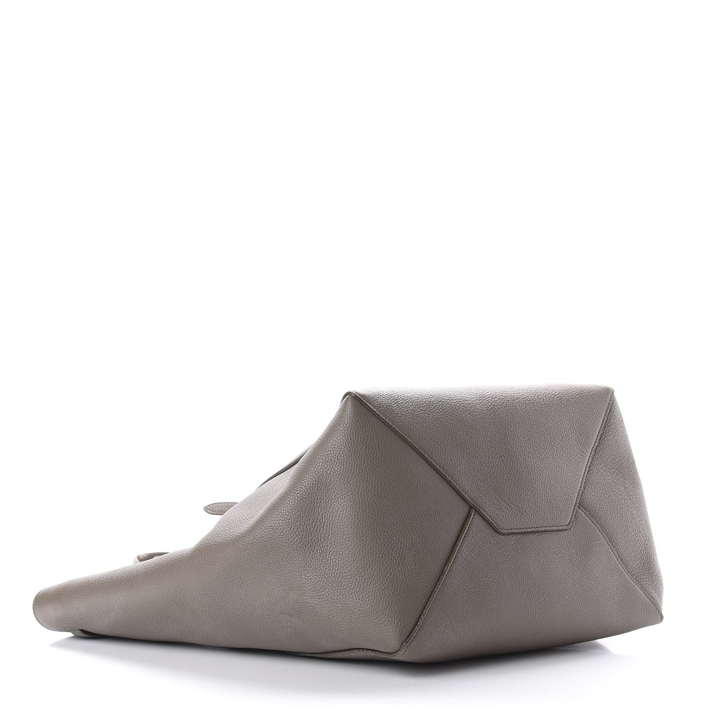 Soft Grained Calfskin Medium Belt Cabas Phantom Taupe
