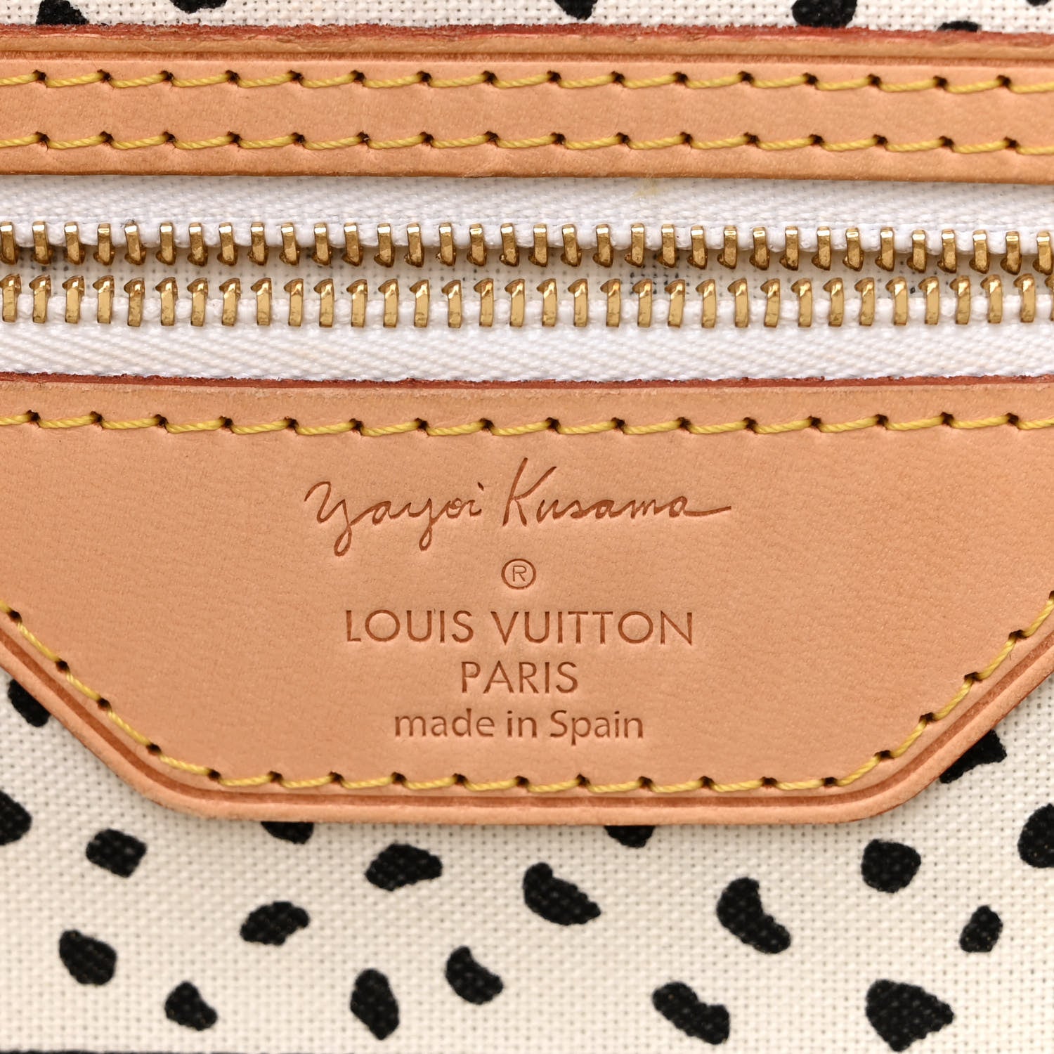 Louis Vuitton Monogram Kusama Waves Neverfull MM White 6 of 10