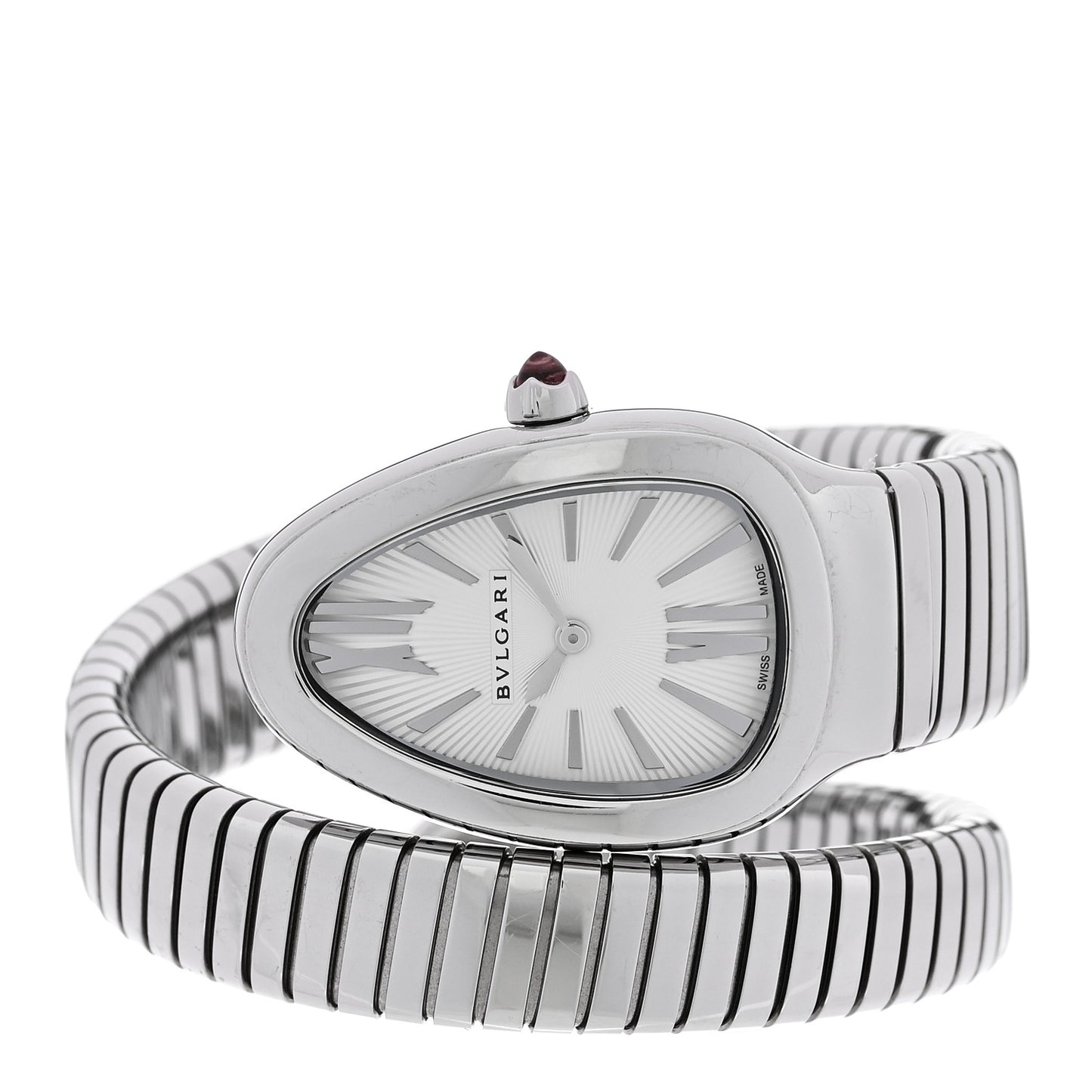 Stainless Steel 35mm Serpenti Tubogas Quartz Watch