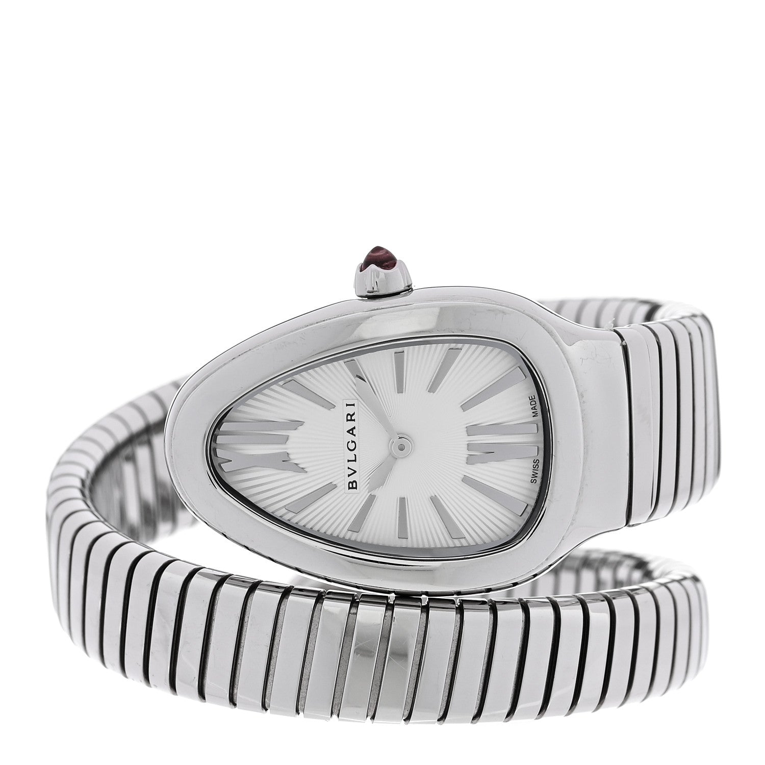 Bulgari Stainless Steel 35mm Serpenti Tubogas Quartz Watch 2 of 5