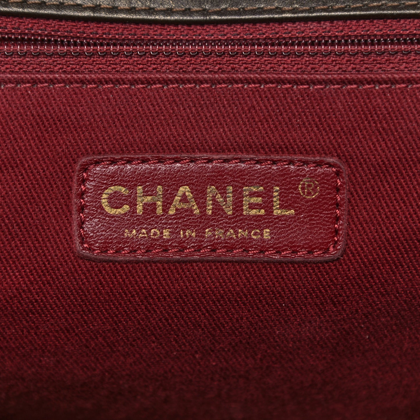 Aged Calfskin Quilted Large Pondichery Flap Dark Brown
