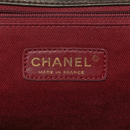 Chanel Aged Calfskin Quilted Large Pondichery Flap Dark Brown 6 of 16