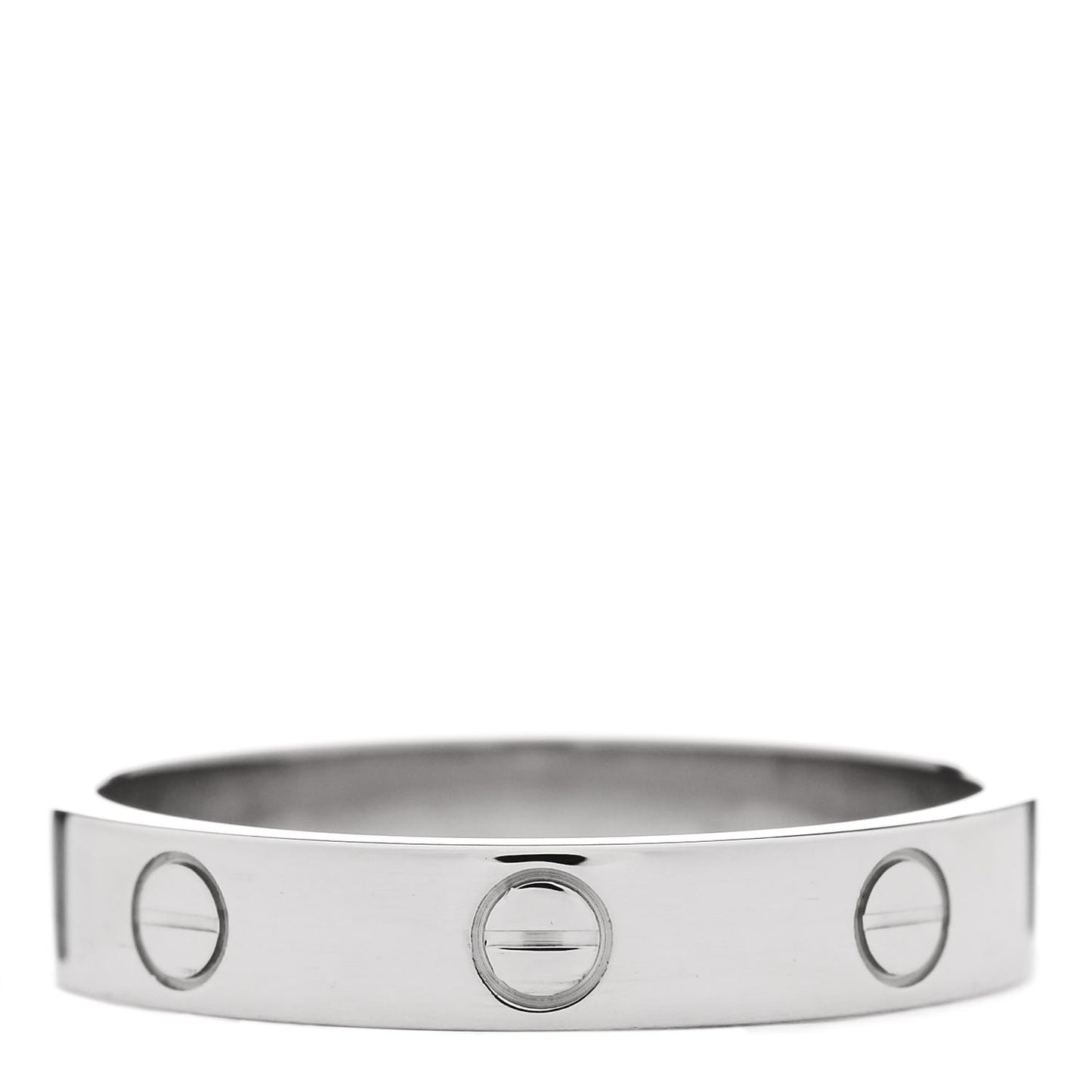 18K White Gold 4mm LOVE Wedding Band Ring 59 8.75