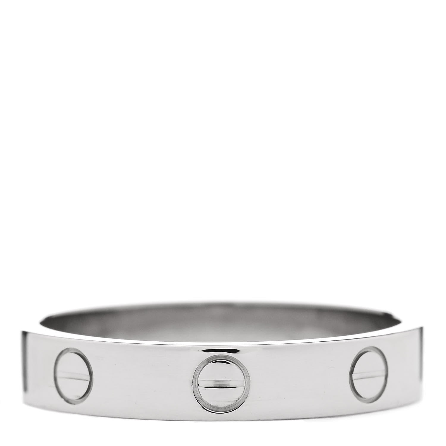 Cartier 18K White Gold 4mm LOVE Wedding Band Ring 59 8.75 3 of 5