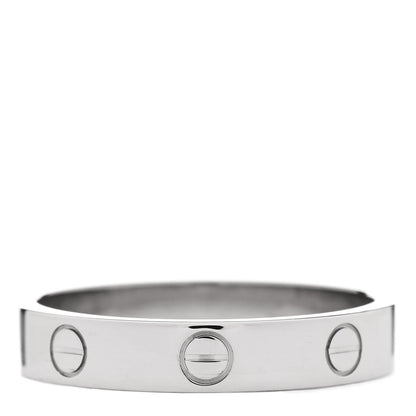 Cartier 18K White Gold 4mm LOVE Wedding Band Ring 59 8.75 3 of 5