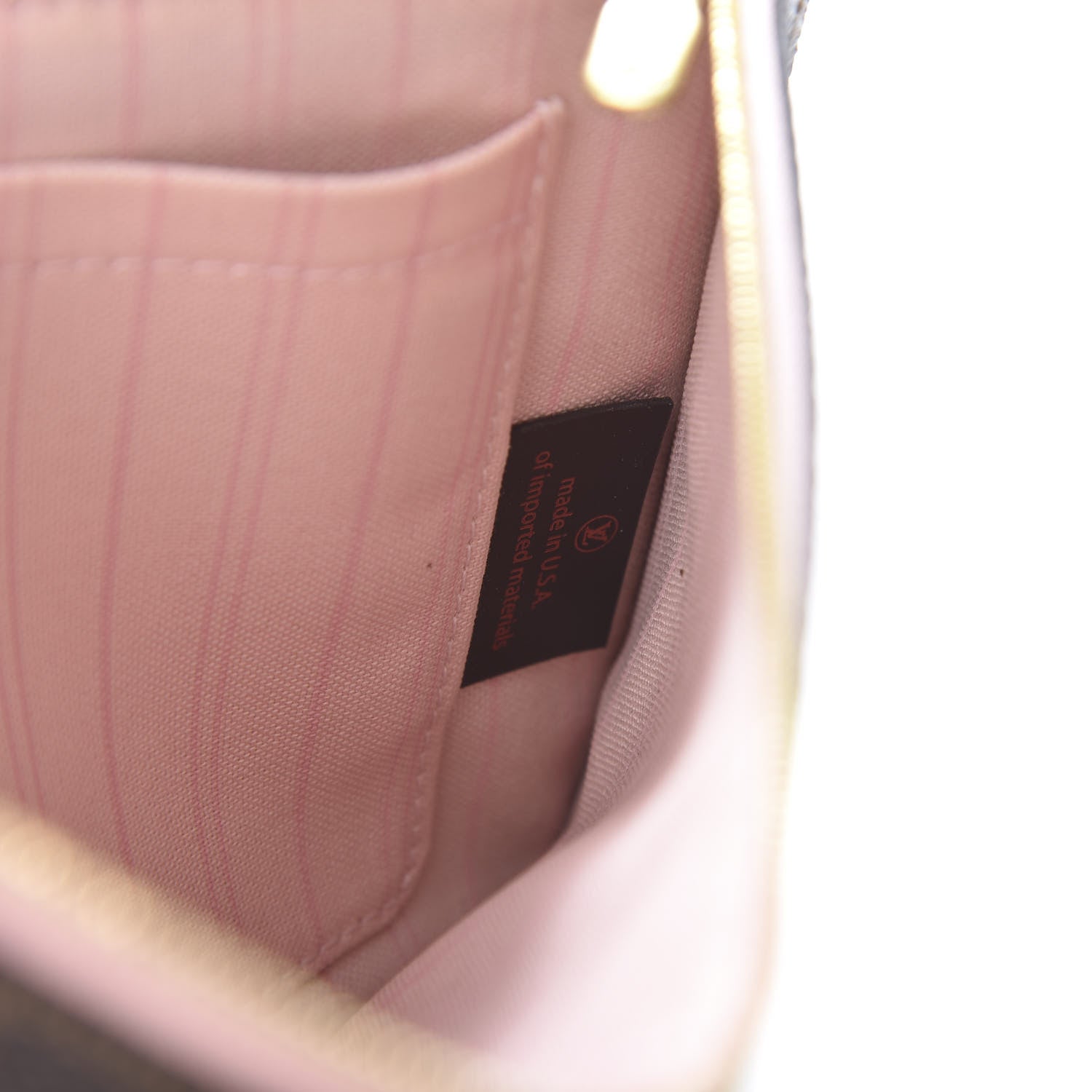 Louis Vuitton Damier Ebene Neverfull MM GM Pochette Rose Ballerine 7 of 9